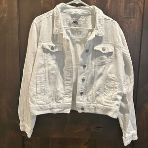 Women's White Corduroy Jacket